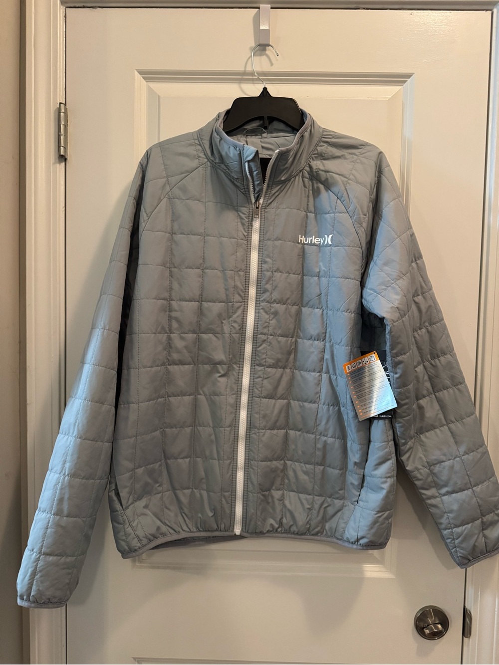 Hurley Light Gray Quilted Jacket